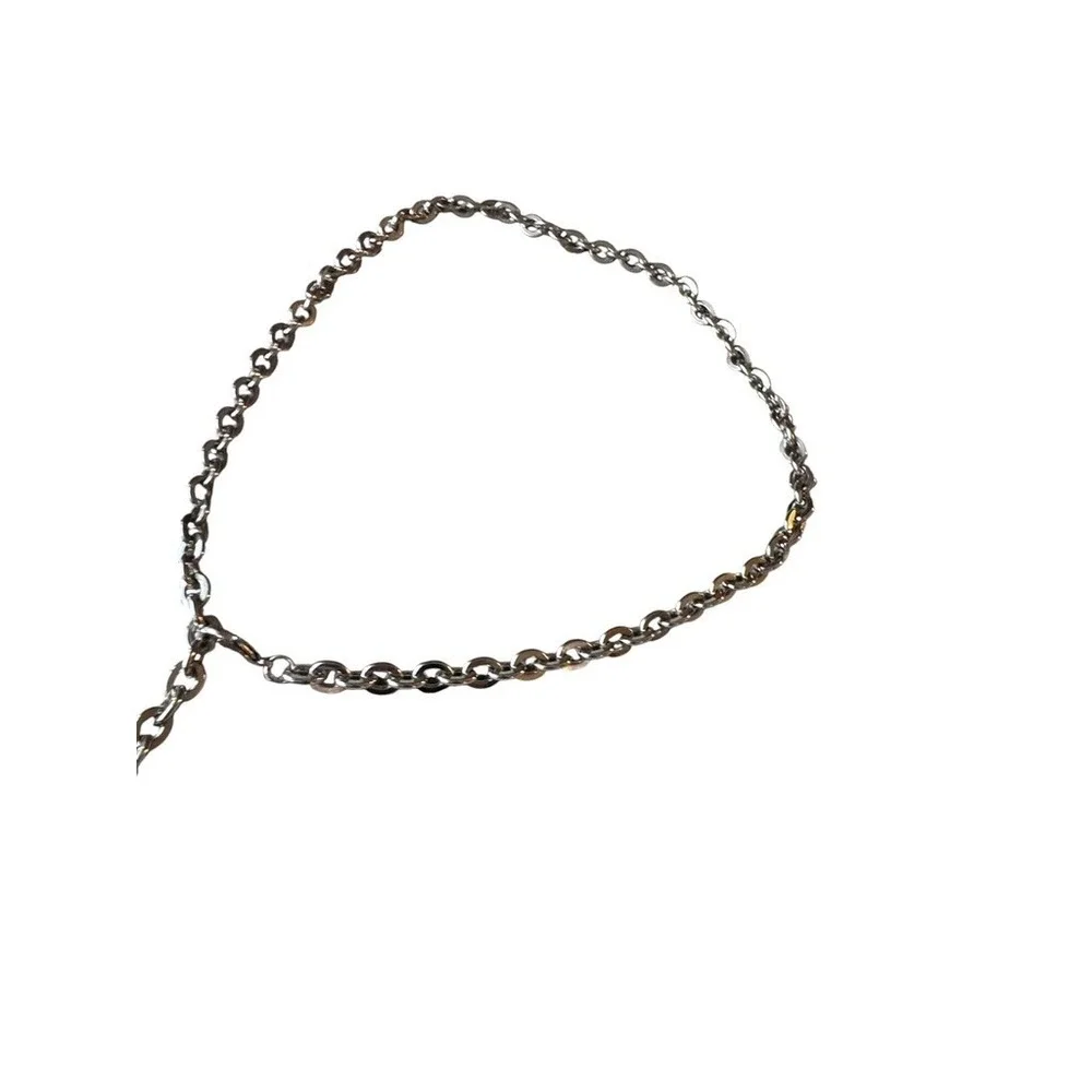 Chunky Silver Vintage Belt Womens Adjustable Metal Cable Link Statement Chain